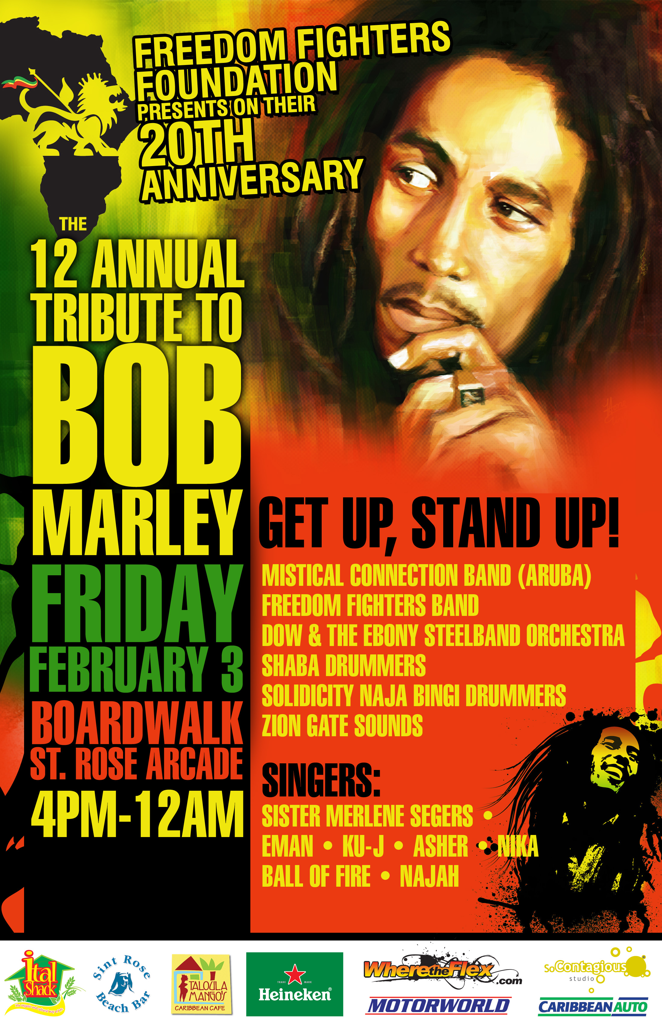 MUSIC POSTER Bob Marley Leaves